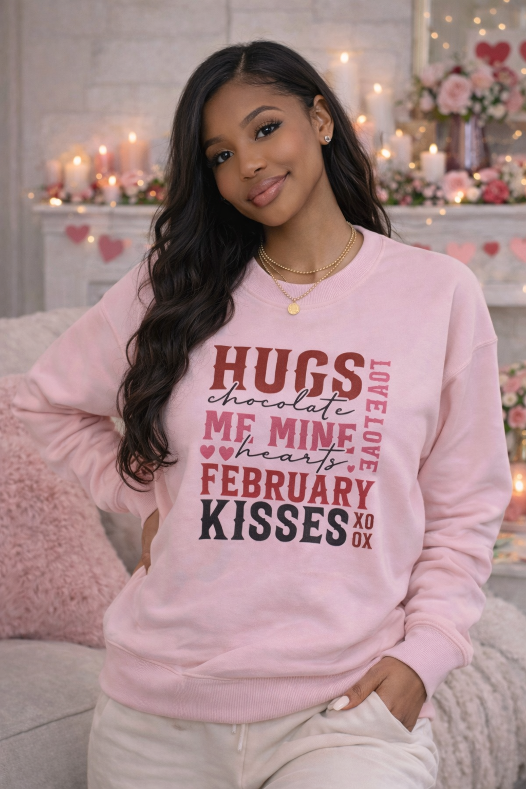 Hugs And Chocolate Sweatshirt
