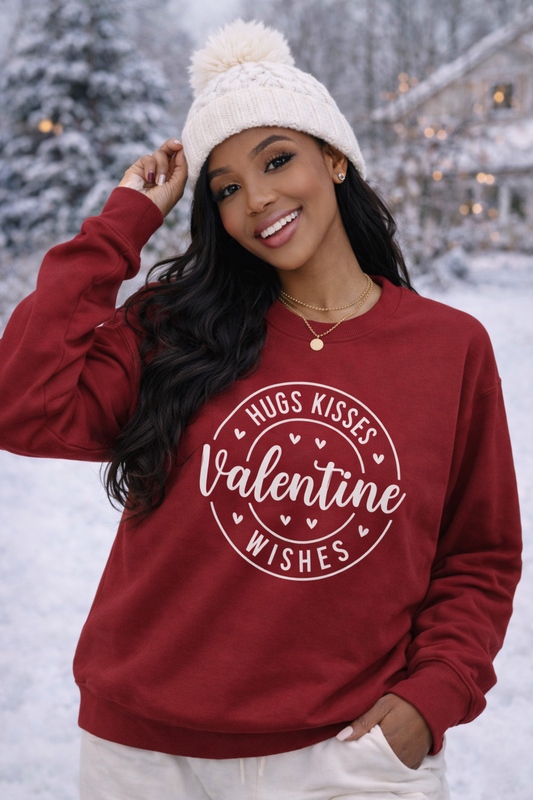 Valentine Wishes Valentines Day Sweatshirt